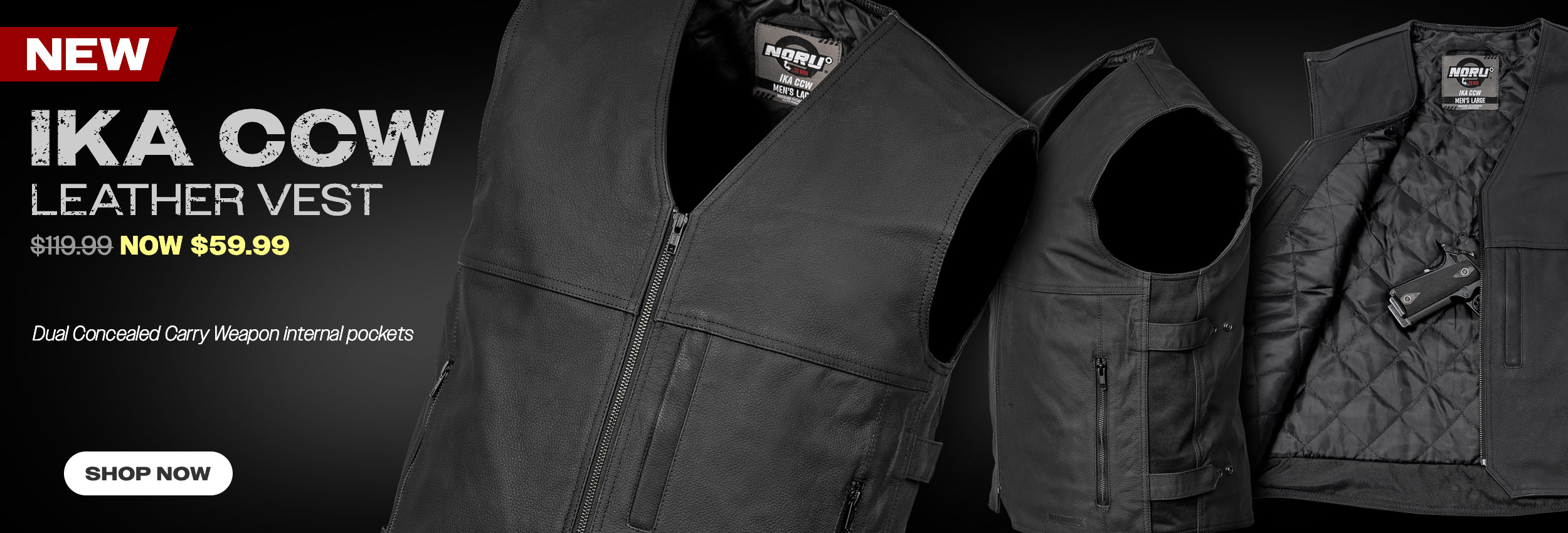 NORU IKA CCW Leather Vest