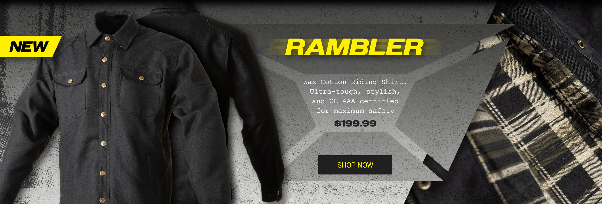 New Cortech Rambler Wax Cotton Riding Shirt