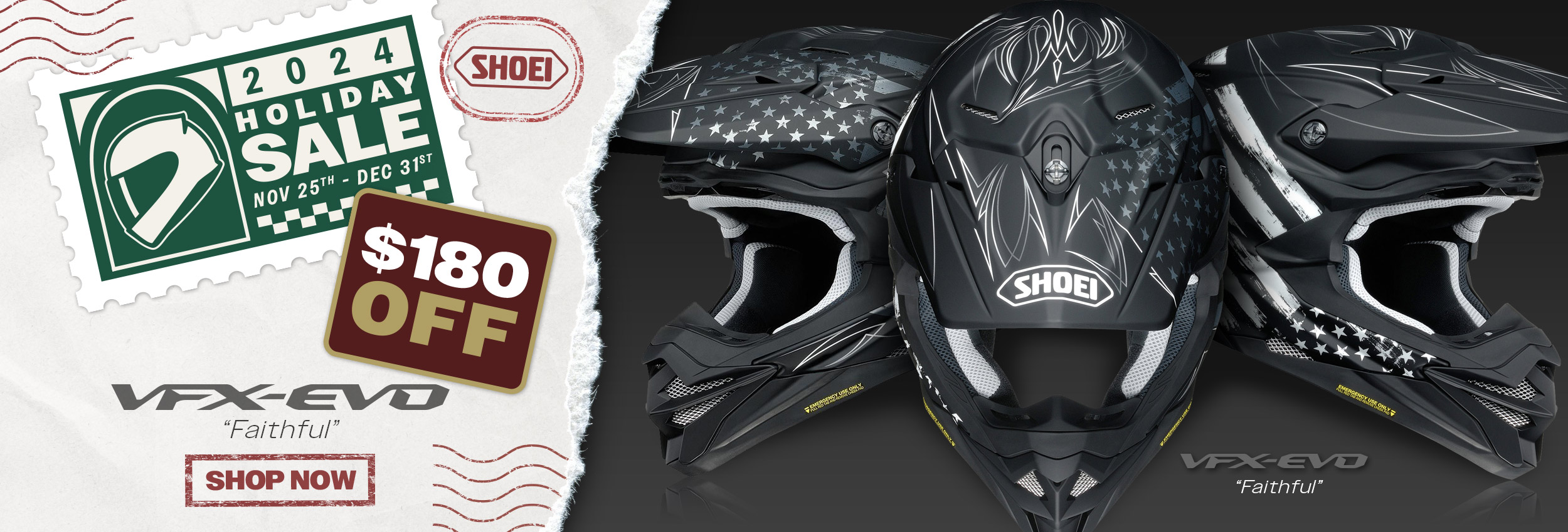 SHOEI Holiday Sale