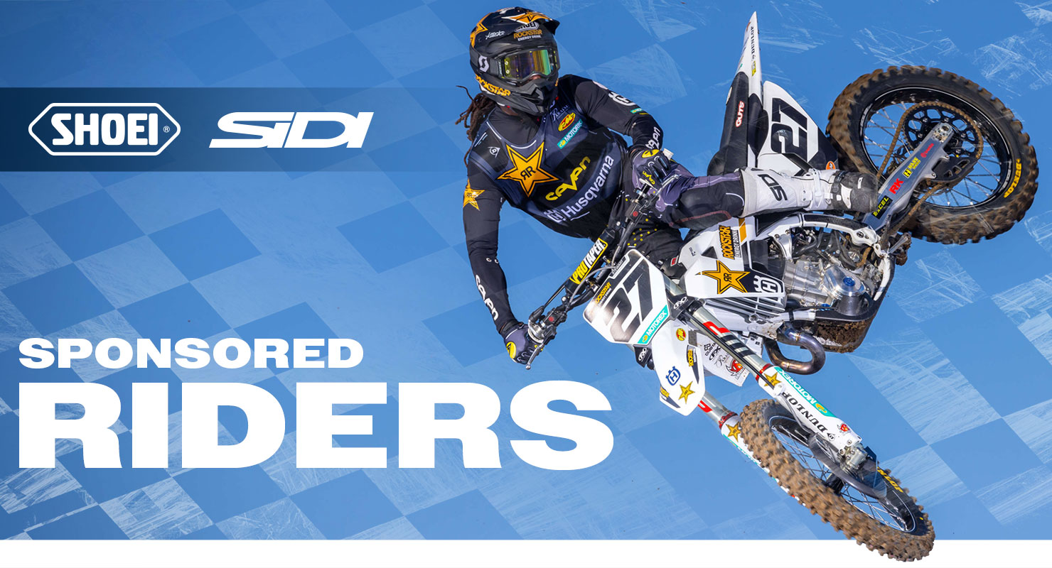 SHOEI and SIDI Sponsored Riders